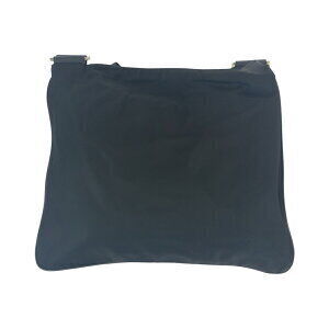 Prada nylon Shoulder logo Bag triangular Tessuto plate black